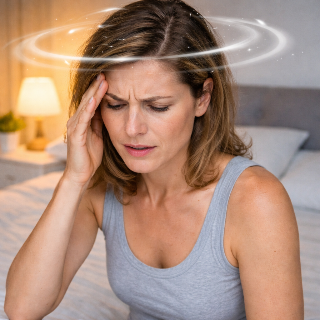 Изображение статьи Головокружение при смене положения тела и повороте головы: причины и что делать