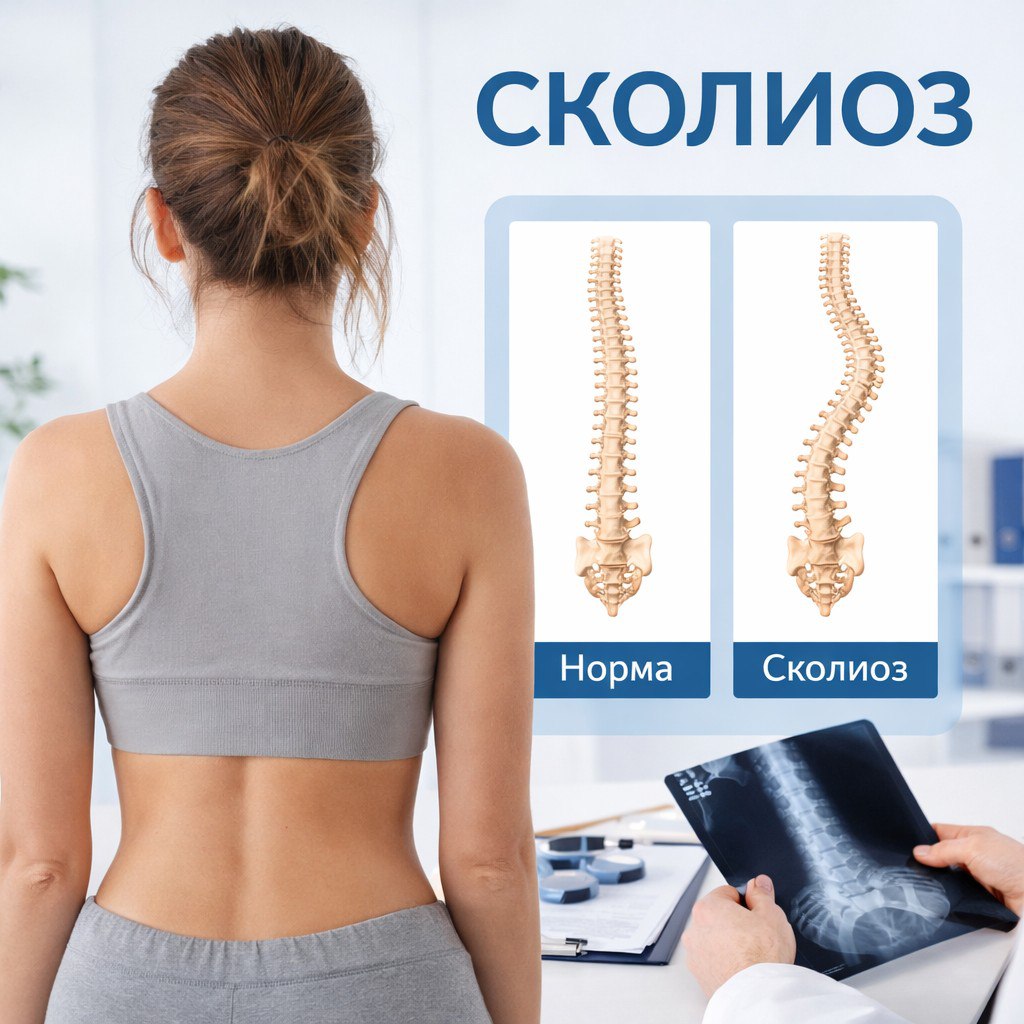Изображение статьи Сколиоз и остеохондроз: опасная связь, причины боли и когда нужно лечение