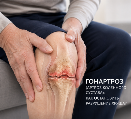 Изображение статьи Гонартроз (артроз коленного сустава): как остановить разрушение хряща?